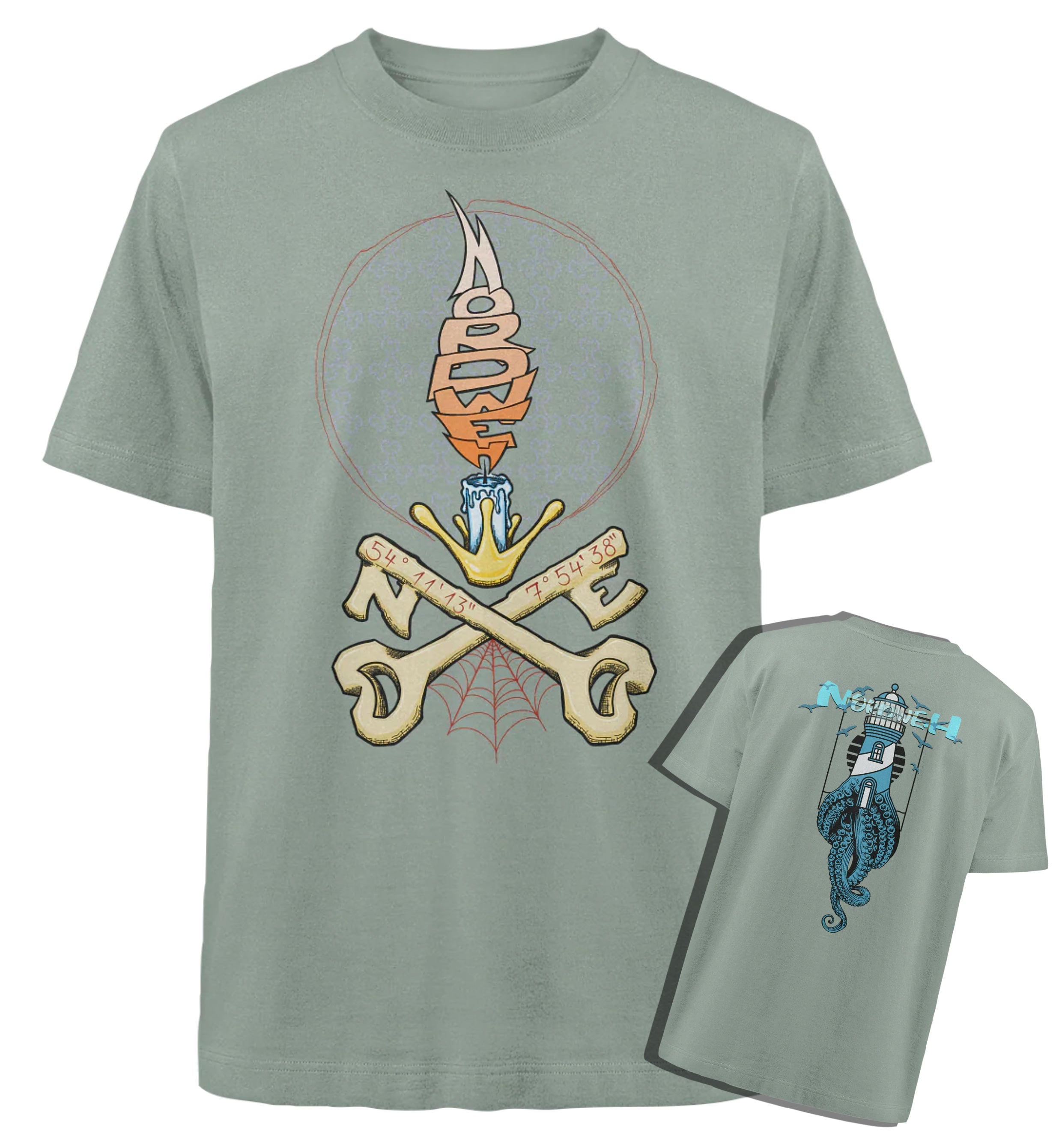 Octokeys - Heavy Oversized Organic Shirt Helgoland