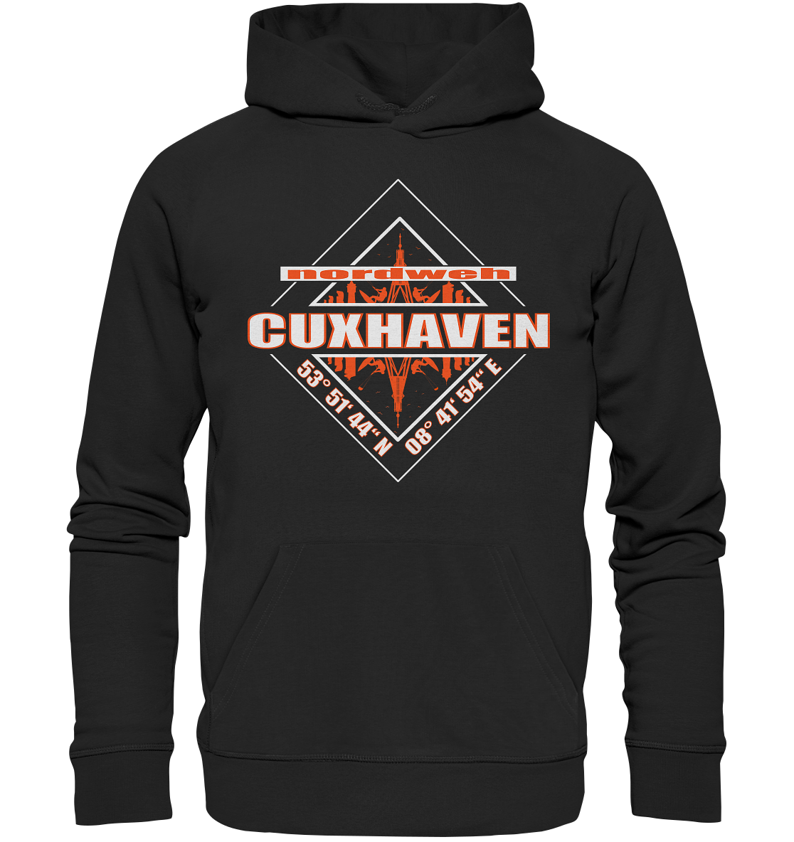 Kugelbake - Organic Hoodie Cuxhaven