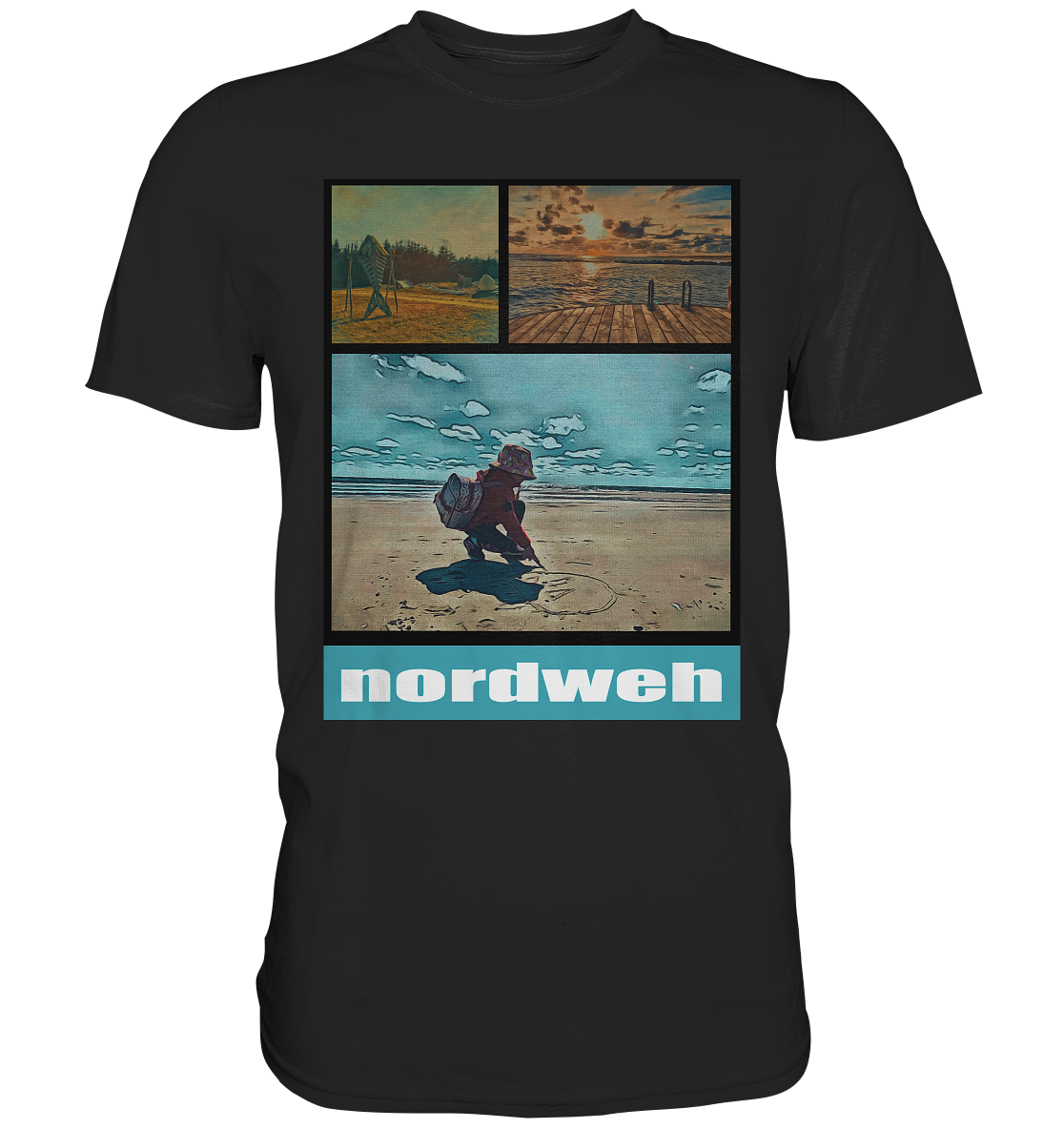 Tag am Meer - Premium Classic T-Shirt Blavand