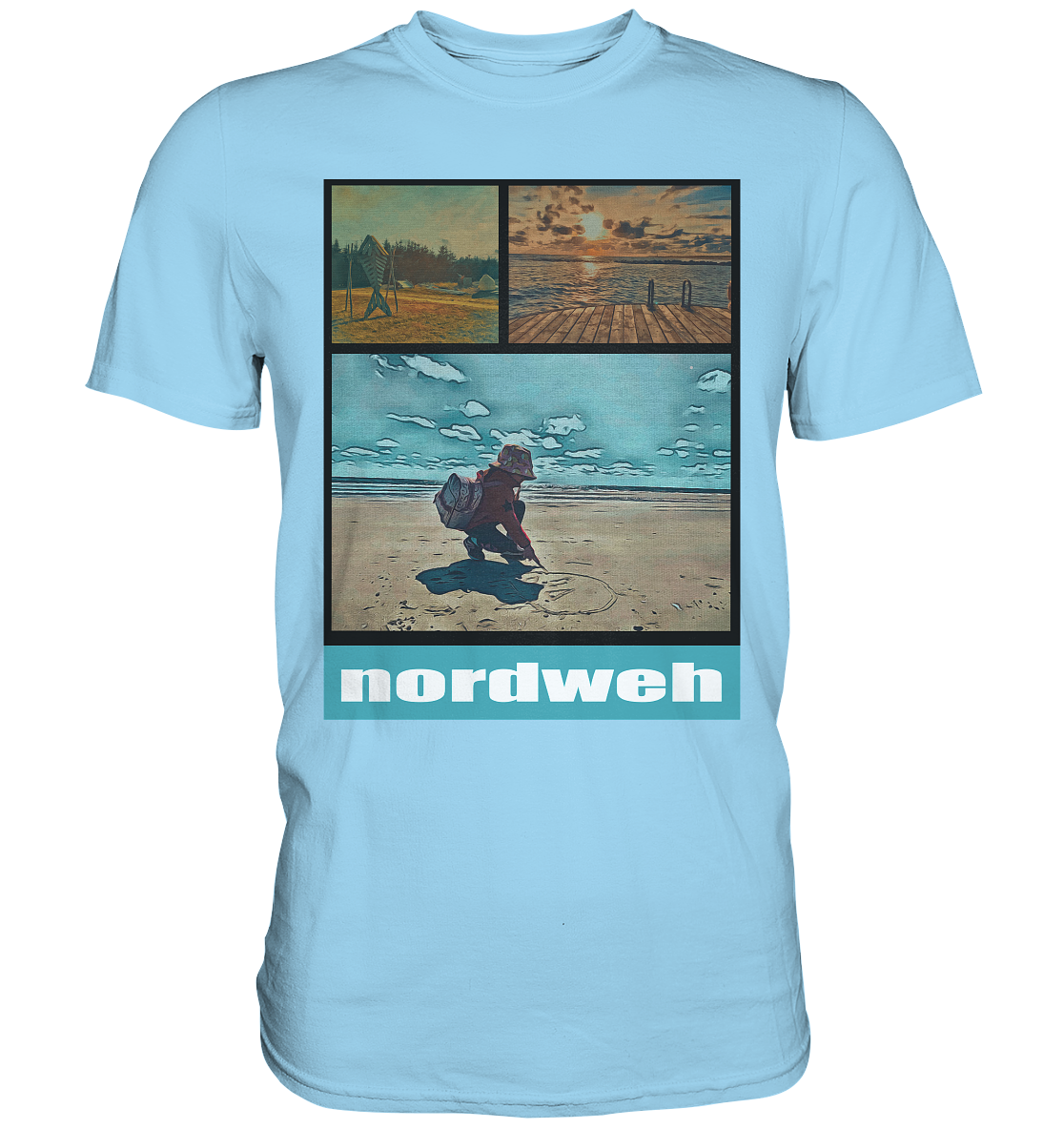 Tag am Meer - Premium Classic T-Shirt Blavand