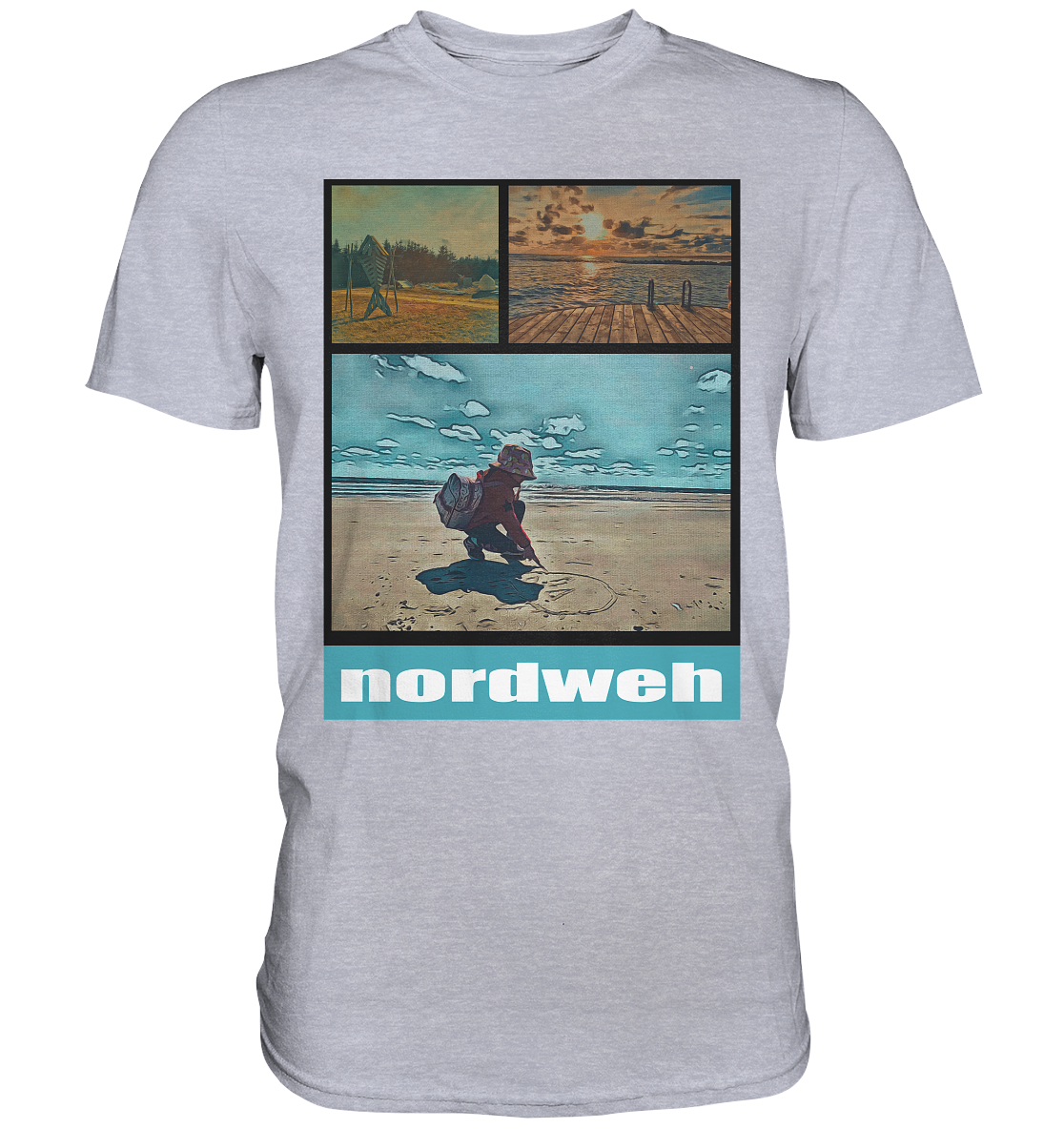 Tag am Meer - Premium Classic T-Shirt Blavand