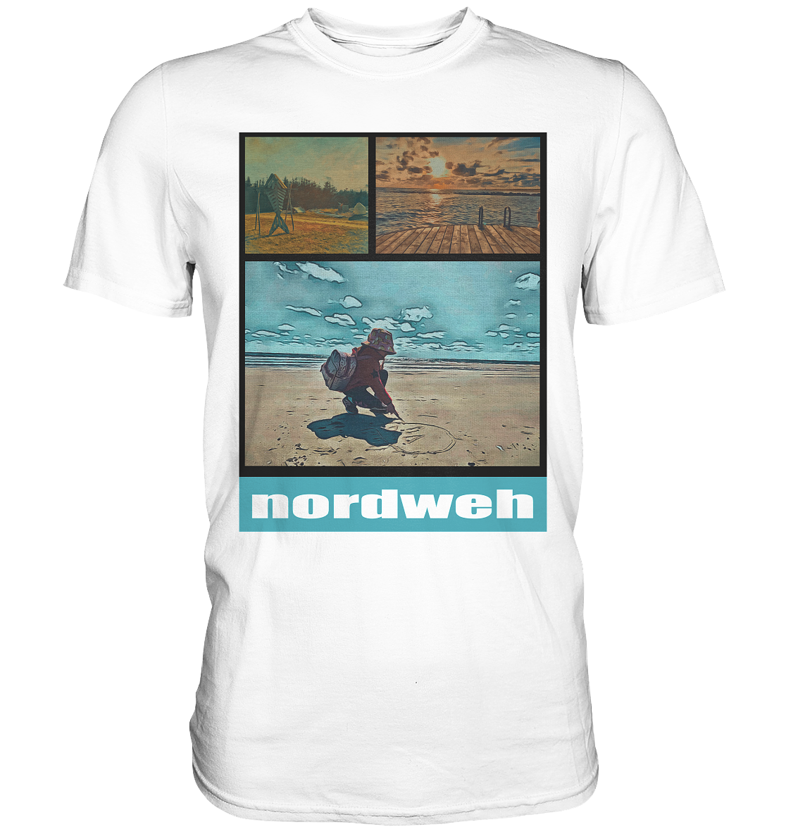 Tag am Meer - Premium Classic T-Shirt Blavand